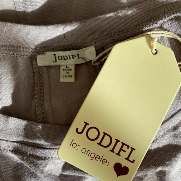 NWT Jodifl Tan Embroidered Tee - Picture 7 of 9